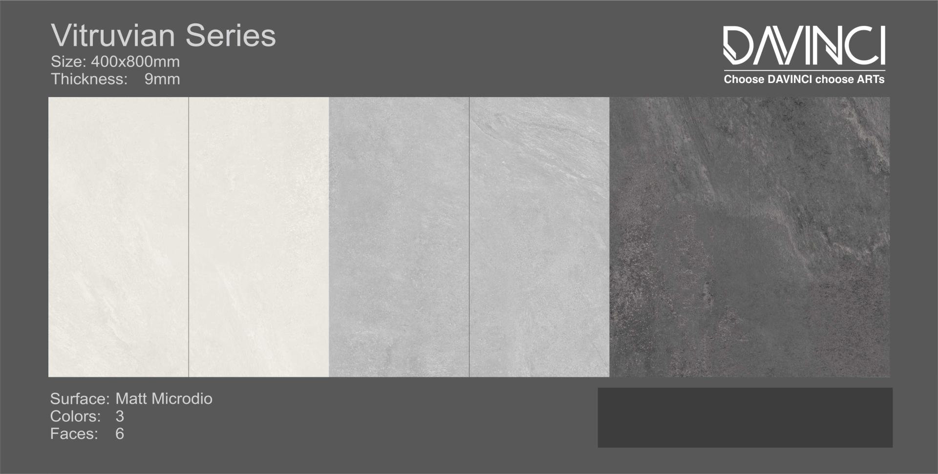 Gạch Vân Đá Tự Nhiên 40x80cm Vitruvian GD48201M - Gạch ốp lát nhà vệ sinh - Gạch lát sân